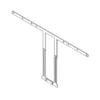 Adaptateur Hagor de caméra Logitech MeetUp pour Display de 75" - 86”