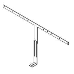 Adaptateur Hagor pour Logitech Rally Bar Huddle sur un écran de 55
