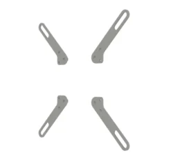 Adaptateur SMS L 200x100 / 200x200, argent