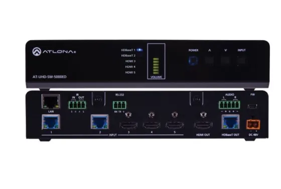 Atlona AT-UHD-SW-5000ED Commutateur HDMI/HDBaseT 5 x 2
