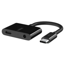 Belkin RockStar adaptateur audio jack 3,5 mm et adaptateur de charge USB-C