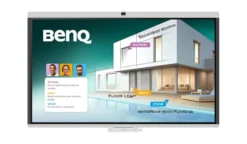 BenQ CM7505 Écran interactif de 55 pouces avec caméra intégrée, pour une collaboration professionnelle efficace et sécurisée