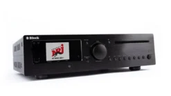 Block CVR-200 Récepteur stéréo Blu-ray avec sortie musicale 2x 100 W pour le streaming et la lecture vidéo, couleur noir saphir