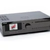 Block CVR-200 Récepteur stéréo Blu-ray avec 2 sorties audio 100 W pour le streaming et la lecture vidéo, couleur noir chrome