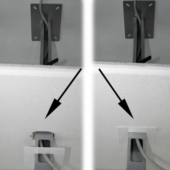 Cache PeTa pour découpes plafond, diamètre 85 mm, argent