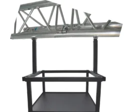 Cage de fixation PeTa pour grands videoprojecteurs, 40-70cm, avec Half Coupler, Argent