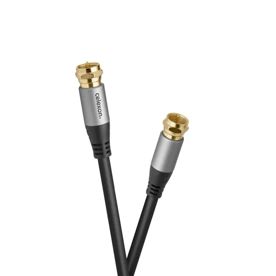 Câble d'antenne satellite fiche F celexon PRO, 1 m