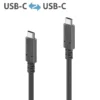 Câble Purelink USB-C 3.2 avec E-Marker 2m, noir