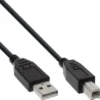 Câble USB 2.0 InLine, A vers B, noir, 2m