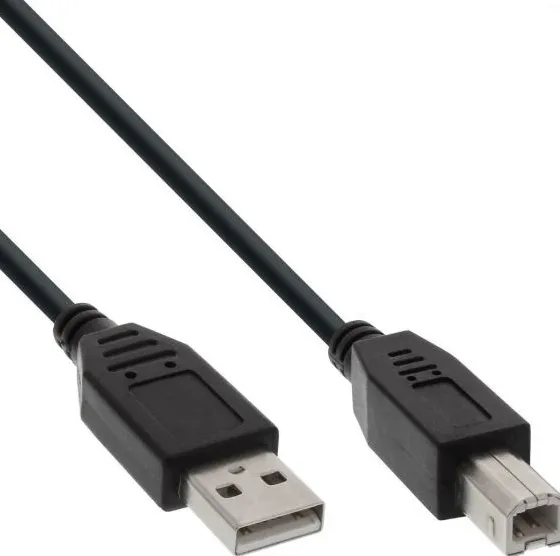 Câble USB 2.0 InLine, A vers B, noir, 2m