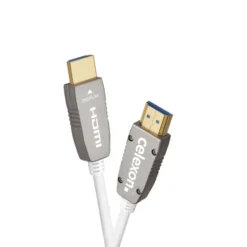 celexon UHD Fibre Optique HDMI 2.0b Câble actif 15m, blanc