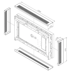 Coffre Hagor Cover-Set pour WH LG 49XE4F