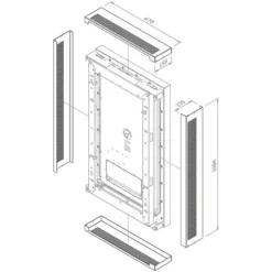 Coffre Hagor Cover-Set pour WH LG 49XE4F