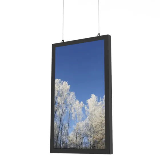 Coffre plafond HI-ND pour vitrine - 46" (portrait), noir