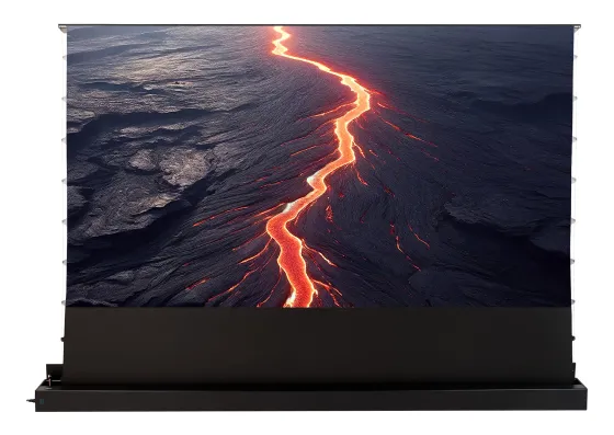 Écran de projection de sol motorisé celexon HomeCinema Plus à Haut Contraste 288 x 162 cm, 130" - CLR UST, noir