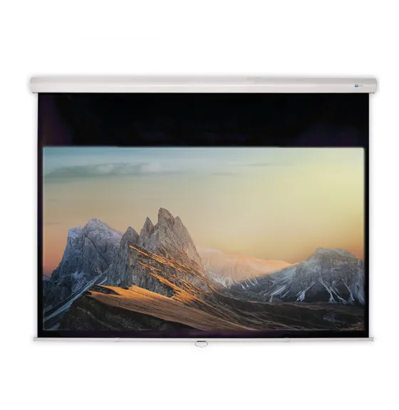Écran de projection manuel DELUXX Advanced Slowmotion 203 x 114 cm - Blanc Mat Polaro
