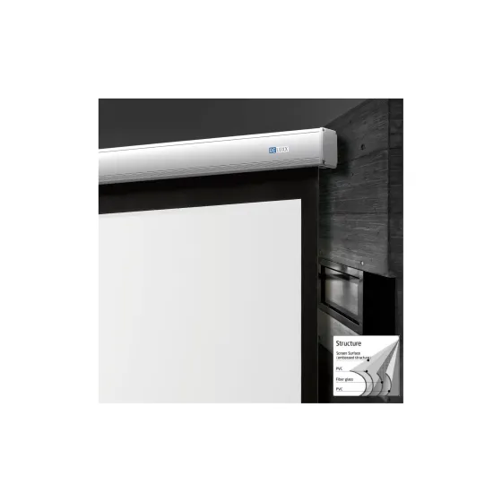 Écran de projection motorisé DELUXX Advanced Elegance 16:9 Blanc Mat Polaro 332 x 187, 150"