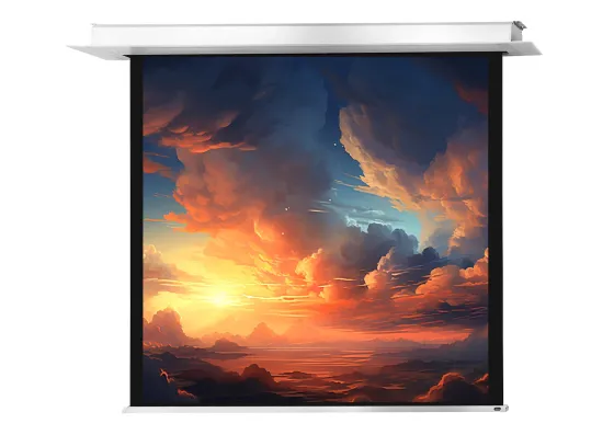Écran encastrable au plafond motorisé celexon PRO Plus 160 x 160 cm