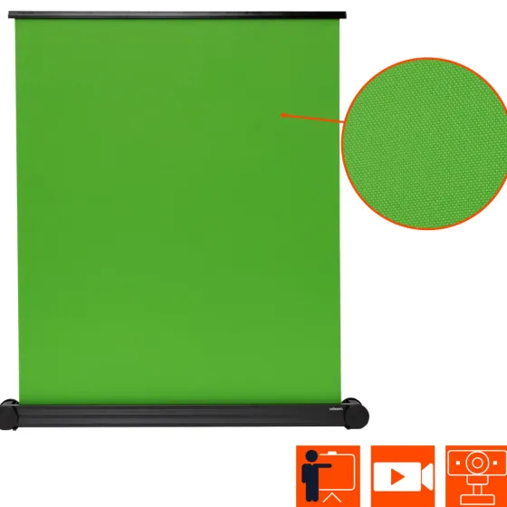 Écran à fond vert celexon mobile Chroma Key Green 150 x 180 cm