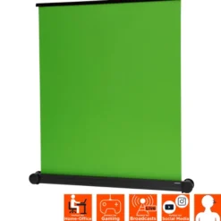 Écran à fond vert celexon mobile Chroma Key Green 150 x 180 cm