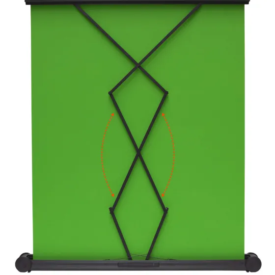 Écran à fond vert celexon mobile Chroma Key Green 150 x 180 cm