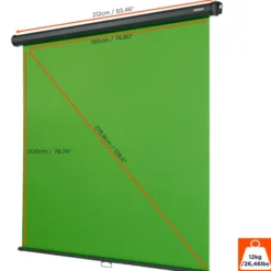 Écran à fond vert manuel celexon Chroma Key 200 x 190 cm