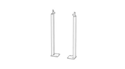 DynaScan ISKLR-1050 support au sol pour présentoirs DW Clean-Back