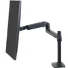 Ergotron Bras pour écran LX avec colonne haute, support de table | Taille de l'écran : 34 pouces | noir mat