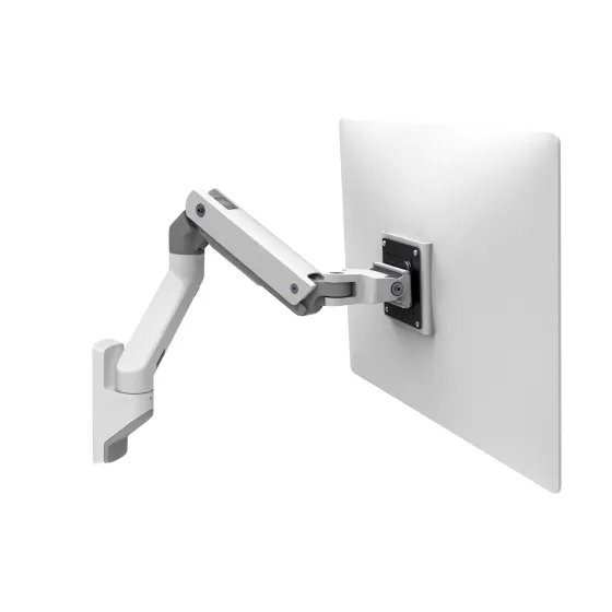 Ergotron HX Monitor Arm, Support mural (blanc)
