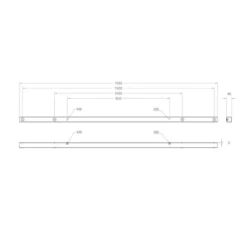 Hagor Adapter VESA 1500/1000/800 - en option pour étendre la norme VESA