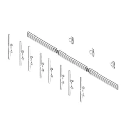 Hagor CPS W4P - Support mural Menuboard pour 4x 46-65