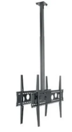 Hagor HA DH Duo L - Support plafond dos-à-dos pour écran - 55-75" | max. VESA 2x800x600 | longueur 900 - 1600mm