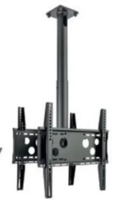 Hagor HA DH Duo S - Support plafond dos-à-dos pour écran - 32-50" | max. VESA 2x400x400 | longueur 400 - 700mm