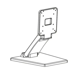 Hagor HP POS Mount support de bureau adapté aux écrans de 13 à 24 pouces