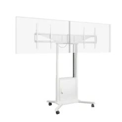 Hagor HP Twin Lift M-DW système de levage mobile, électrique et motorisé, réglable en hauteur, pour deux écrans placés côte à côte (side-by-side)