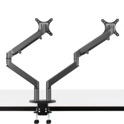 Hagor Support de table Gasliftarm Dual 2x 15-27" | max. VESA 100x100 | Charge réglable 2x 1,5-9kg