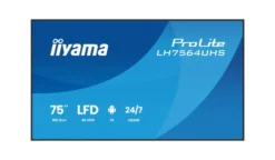 iiyama ProLite LH7564UHS-B1AG Écran d'affichage numérique 4K UHD 75 pouces avec options avancées de contrôle et de connectivité