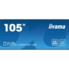 iiyama ProLite LH10551UWS-B1AG Écran professionnel 5K UW de 105 pouces pour affichage panoramique 21:9 spécialisé dans les environnements commerciaux.