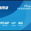 iiyama ProLite T4329AS-B1AG écran PCAP interactif tout-en-un de 43 pouces pour les espaces de collaboration intelligents