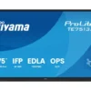 iiyama ProLite TE7513A-B2AG Écran interactif de 75 pouces certifié Google EDLA, pour une intégration et une collaboration fluides