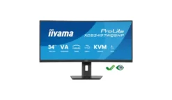 iiyama ProLite XCB3497WQSNP-B1 Moniteur incurvé de 34 pouces avec résolution UWQHD, station d'accueil USB-C et support réglable en hauteur