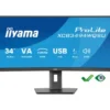 iiyama ProLite XCB3494WQSU-B1 Moniteur incurvé de 34 pouces avec support réglable en hauteur