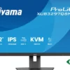 iiyama ProLite XUB3297QSNP-B1 moniteur 32 pouces avec technologie IPS QHD, station d'accueil USB-C et commutateur KVM