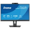 iiyama ProLite XUB2790QSUH-B2 moniteur IPS 27 pouces avec caméra Windows Hello intégrée, microphone et station d'accueil USB-C