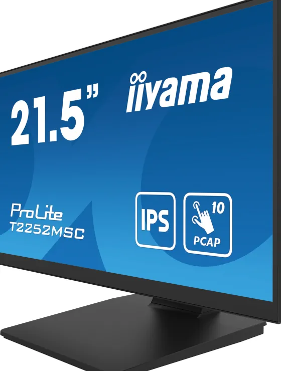 iiyama T2252MSC-B2 22" IPS Moniteur, 1920 x 1080 Full HD, 5ms
