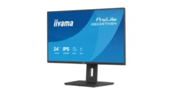 iiyama XB2497HSN-B1 Écran ProLite 23,8 pouces doté d'une dalle IPS, d'une station d'accueil USB-C, d'un port RJ45 (LAN) et d'un socle ergonomique