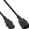 Inline câble d'alimentation, C13 vers C14, noir, 5 m