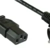 InLine Câble d'alimentation, fiche Schuko coudée sur fiche IEC, 7,0 m