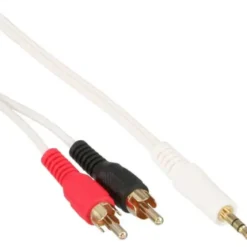 Inline Câble Mini-Jack 3,5mm vers 2 x Cinch (RCA), 7,5m