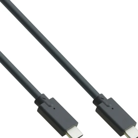 Inline Câble USB 3.2 Gen.2 – connecteur USB Type-C/connecteur USB Type-C, noir, 0,5 m